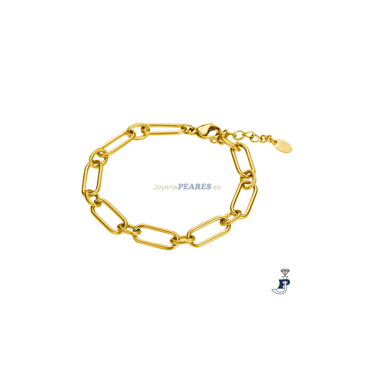 Pack Reloj LOTUS con pulsera de acero chapado en oro de REGALO - 19021/4