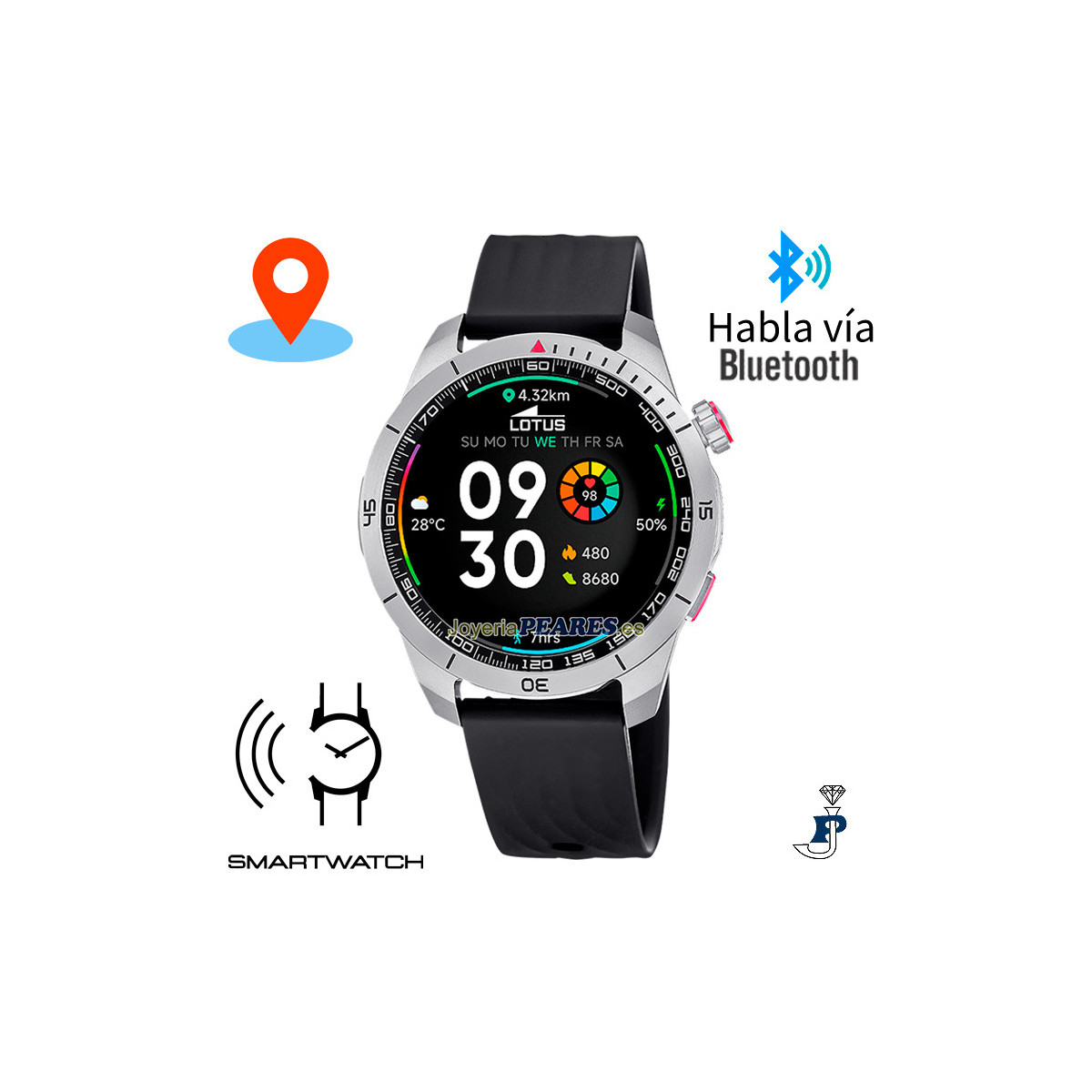 Reloj inteligente LOTUS SMARTIME 2ª GEN con GPS. - 50208/1