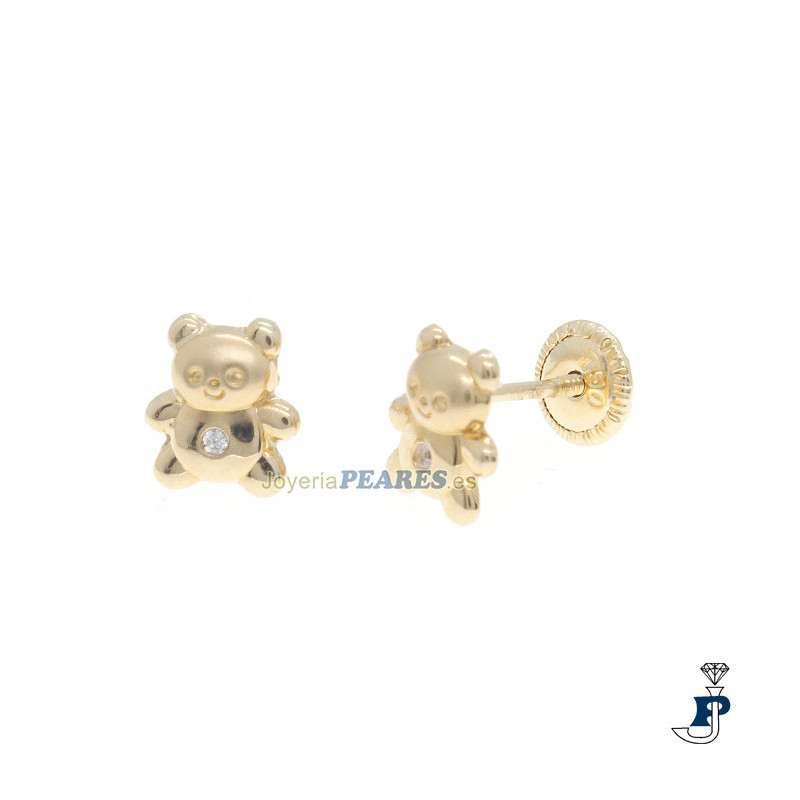 Pendientes osito en Oro de 1ª Ley - 189.199803