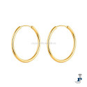 Pendientes de plata de aro chapado. - 185.134002A-25 Pendientes de plata de aro chapado. - 185.134002A-25