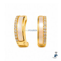 Pendientes de aro de Plata chapada en Oro. - 185.135188A Pendientes de aro de Plata chapada en Oro. - 185.135188A