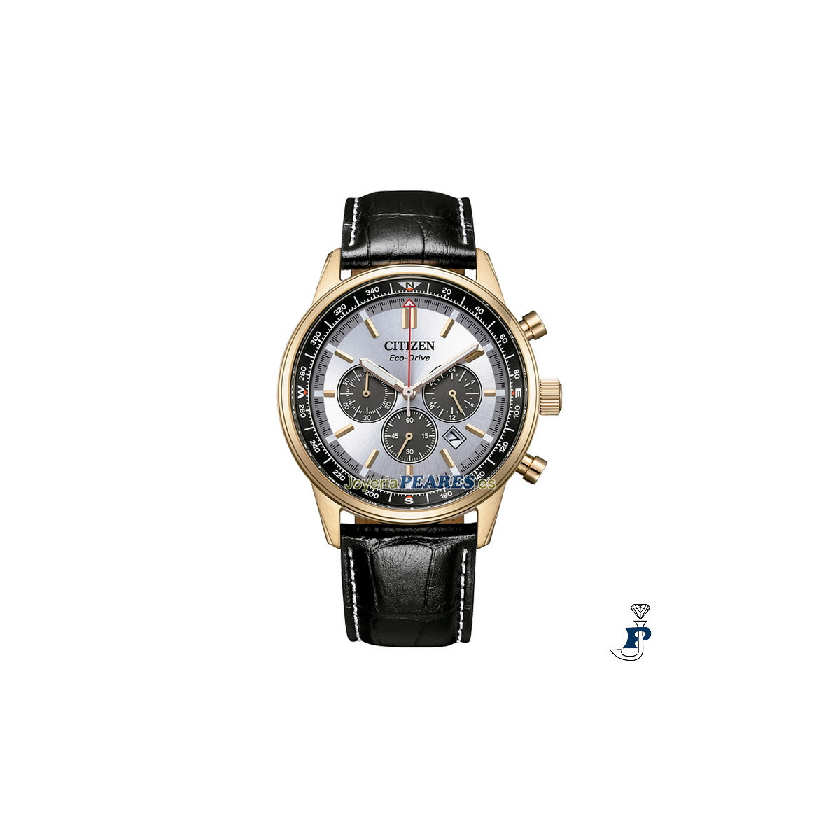 Reloj Citizen Eco-Drive, Cronógrafo. - CA4723-03A