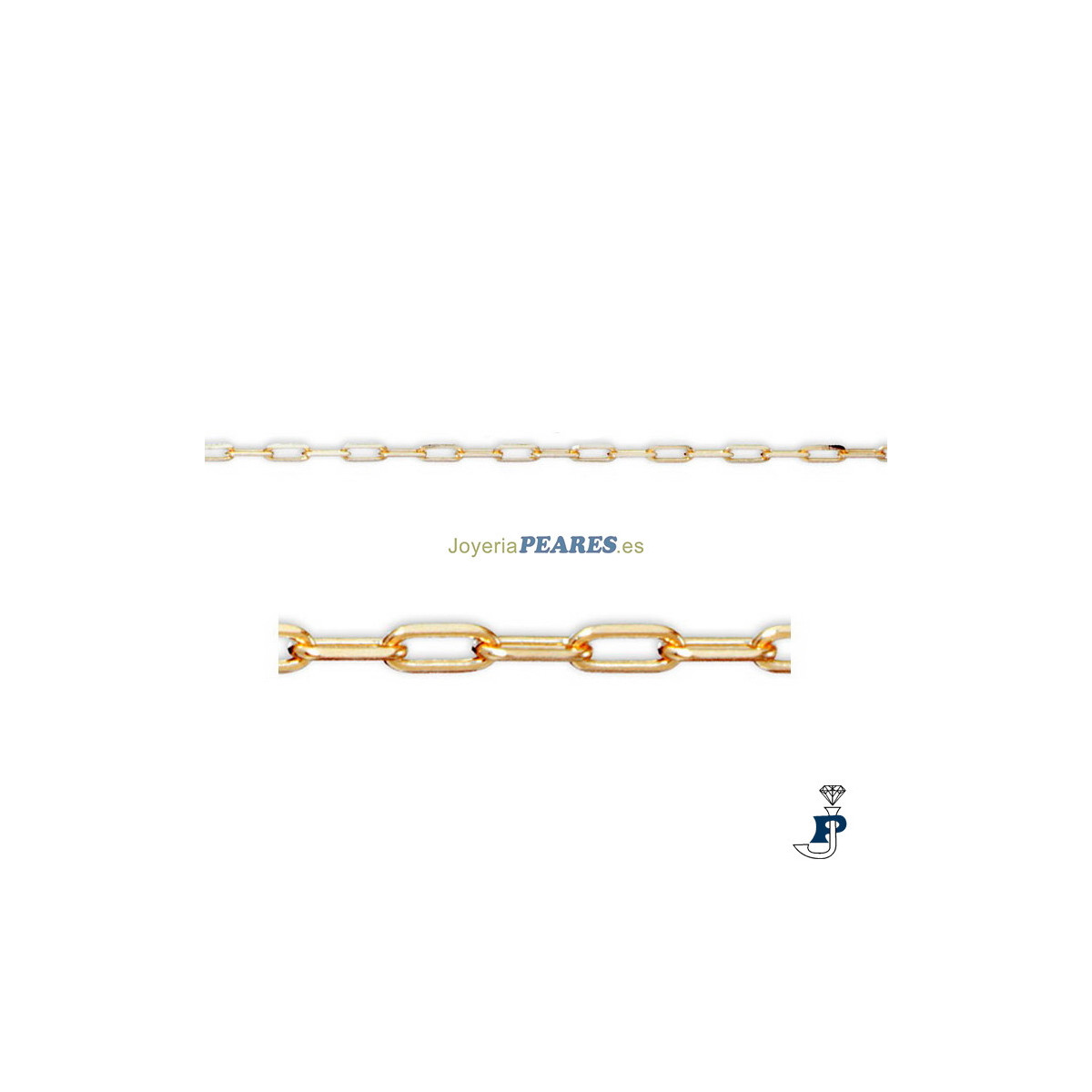 Cadena Forsat de Plata chapada en Oro de 1ª Ley. - 8.AD50/50