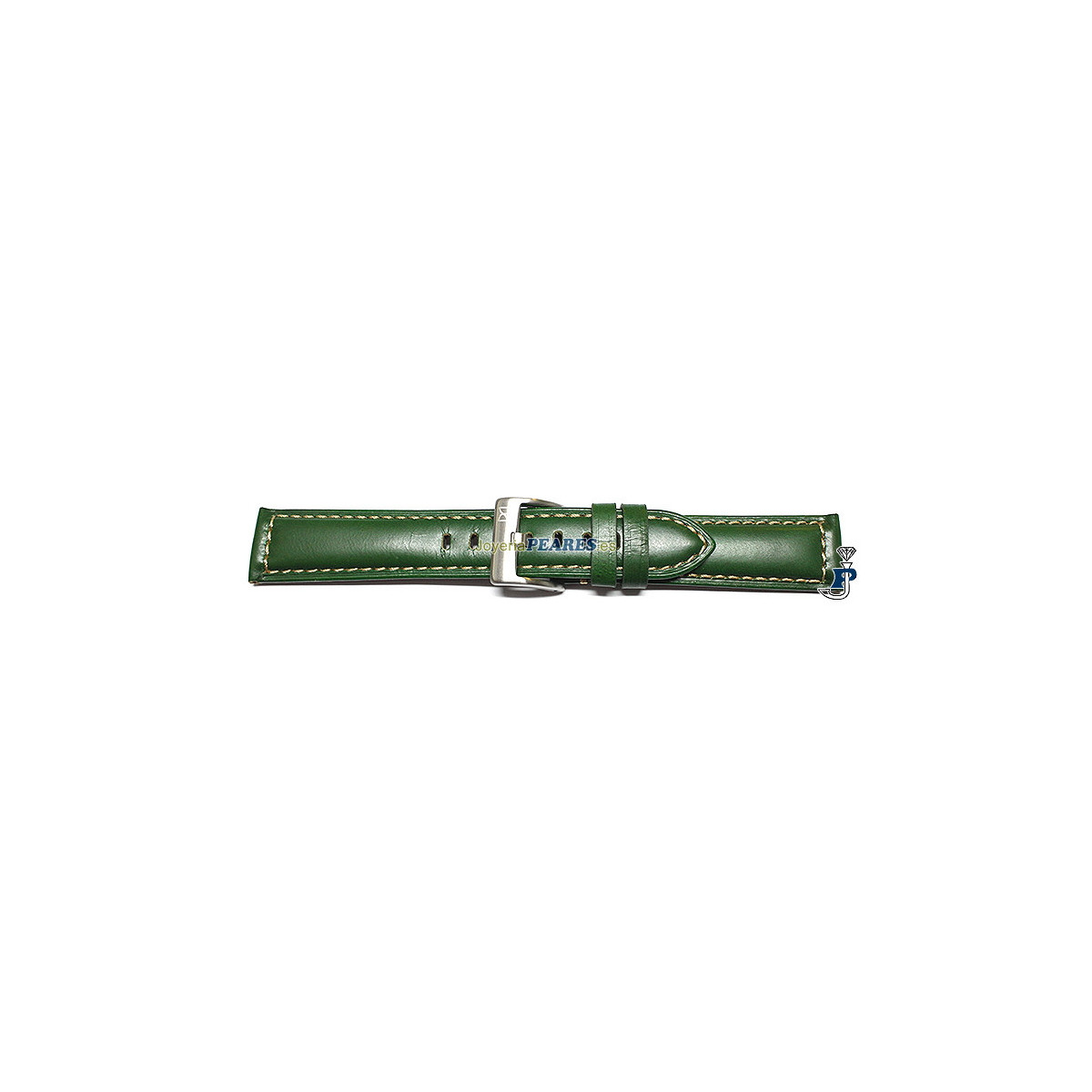 Correa en piel de becerro verde. - 361506-24