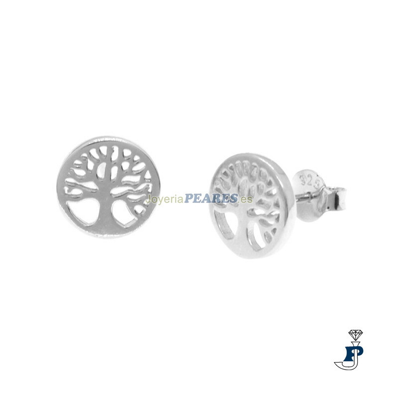 Pendientes árbol de la vida fabricados en Plata de 1ª Ley. - 8.P12739