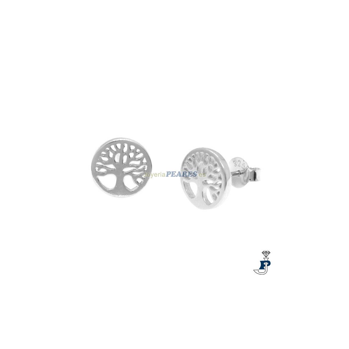 Pendientes árbol de la vida fabricados en Plata de 1ª Ley. - 8.P12739
