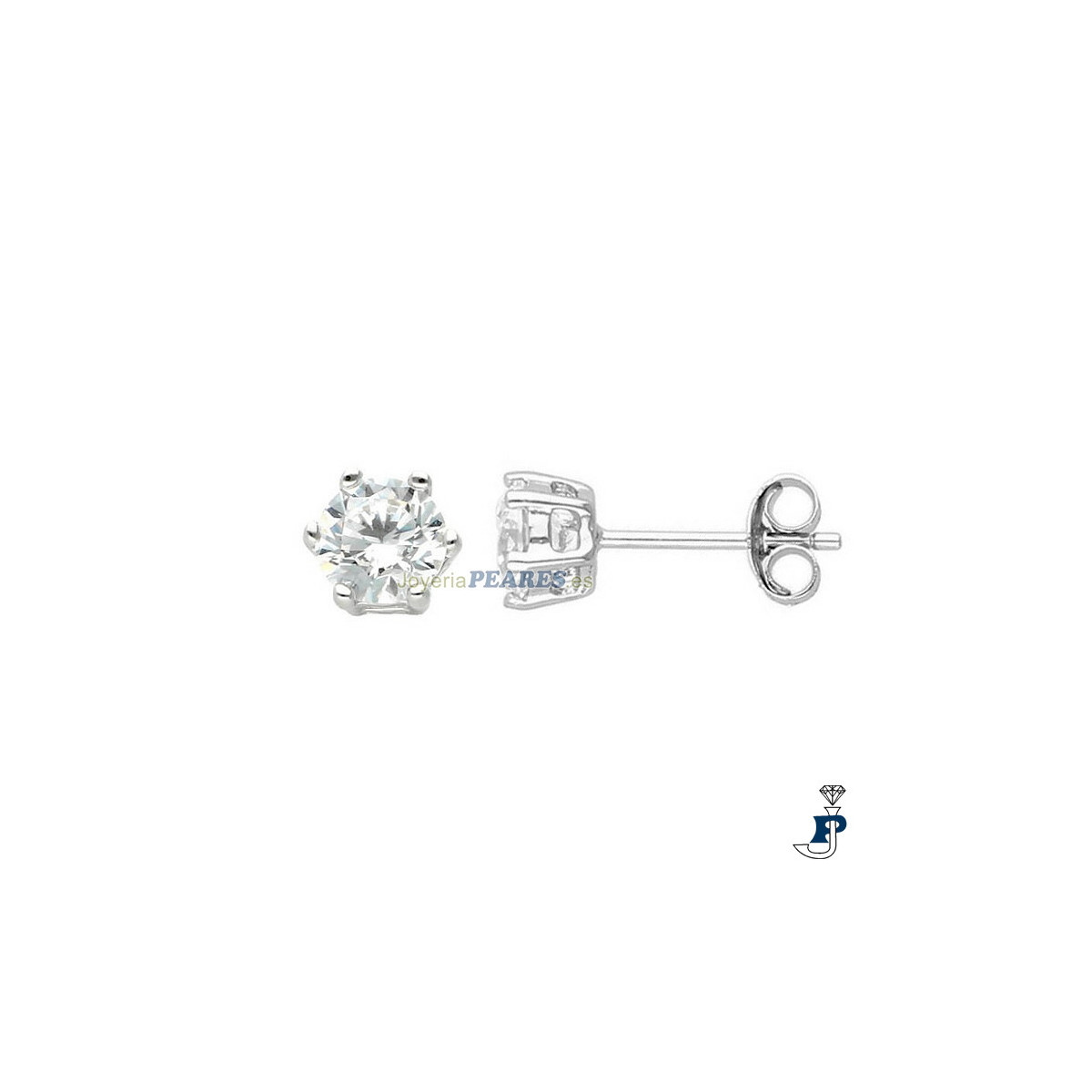 Pendientes Plata de 1ª Ley (925 mls). - 8.P10172