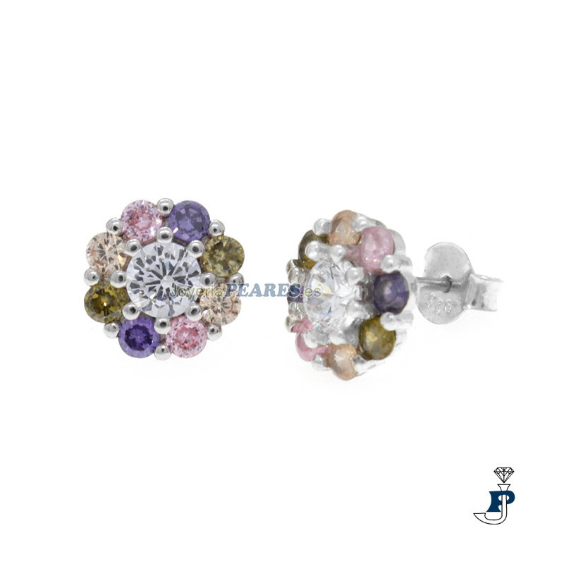 Pendientes fabricados en  Plata 1ª Ley(925mls) - 8.P11551