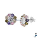 Pendientes fabricados en  Plata 1ª Ley(925mls) - 8.P11551
