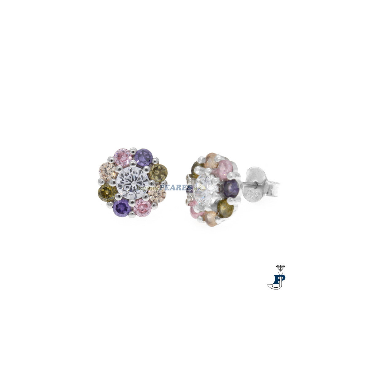 Pendientes fabricados en  Plata 1ª Ley(925mls) - 8.P11551