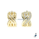 Pendientes Plata de 1ª Ley con baño de Oro. - 8.P12705