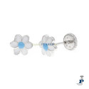 Pendientes Plata de 1ª Ley de flor - 8.P-8829 Pendientes Plata de 1ª Ley de flor - 8.P-8829