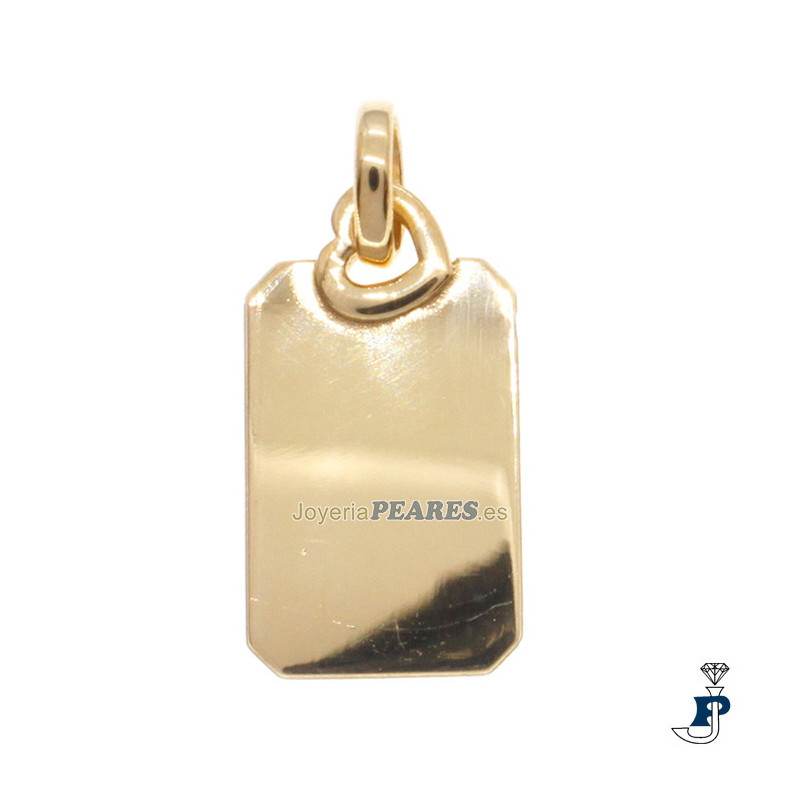 Colgante de Plata 1ª Ley con un baño de Oro. - 8.CG-2902