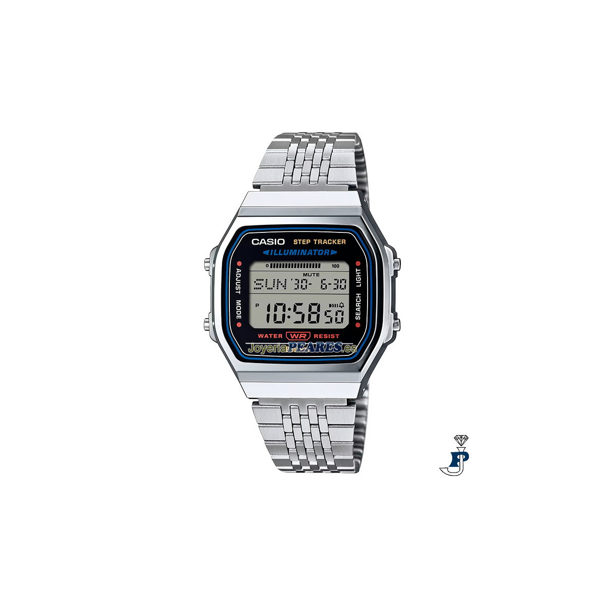 Reloj Casio vintage Función Smartphone, contador de pasos. - ABL-100WE-1AEF