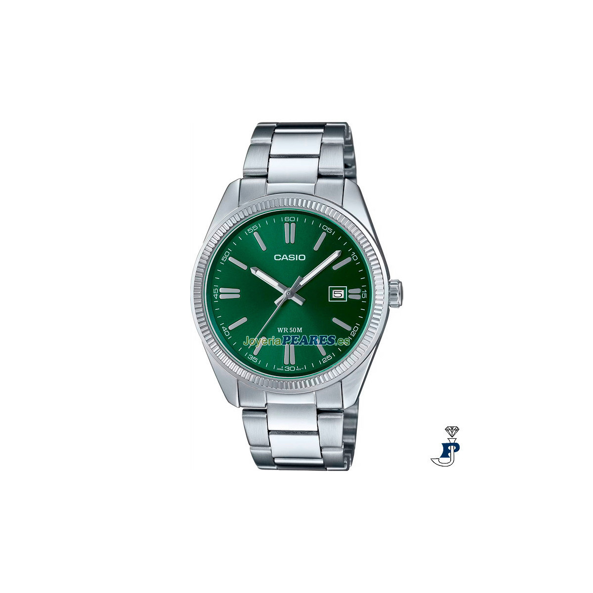 Reloj Casio analógico con calendario. - MTP-1302PD-3AV
