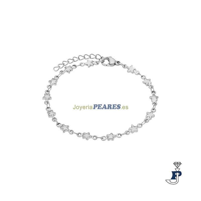 Pulsera de acero con mariposas lisas. - C02003/AN01