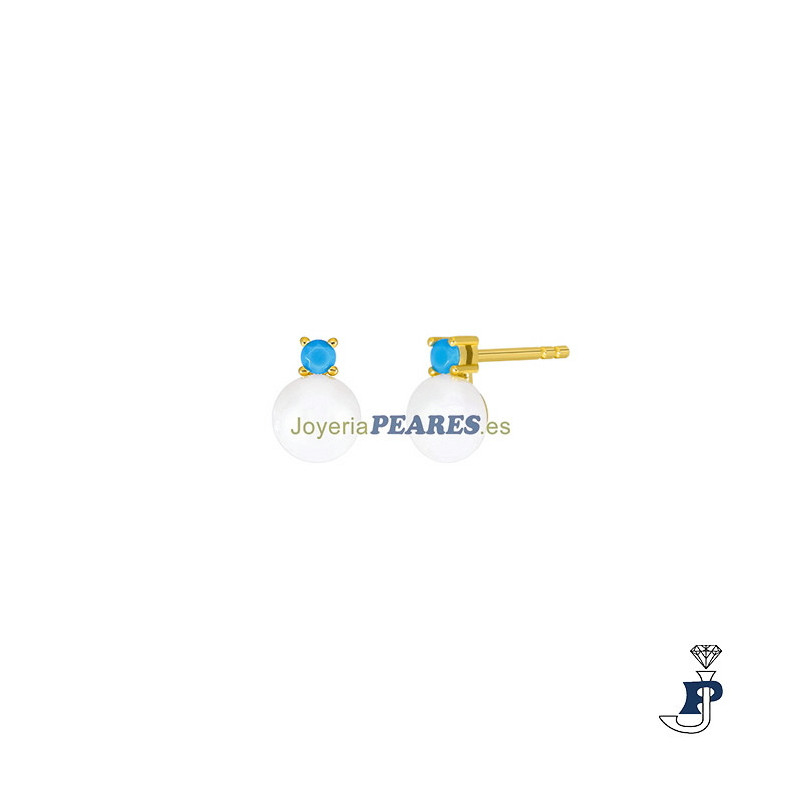 Pendientes fabricados en Plata de 1ª Ley. - D03301/BP