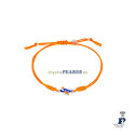 Pulsera de macrame con motivo en Plata de 1ª Ley. - D03703/AJ Pulsera de macrame con motivo en Plata de 1ª Ley. - D03703/AJ