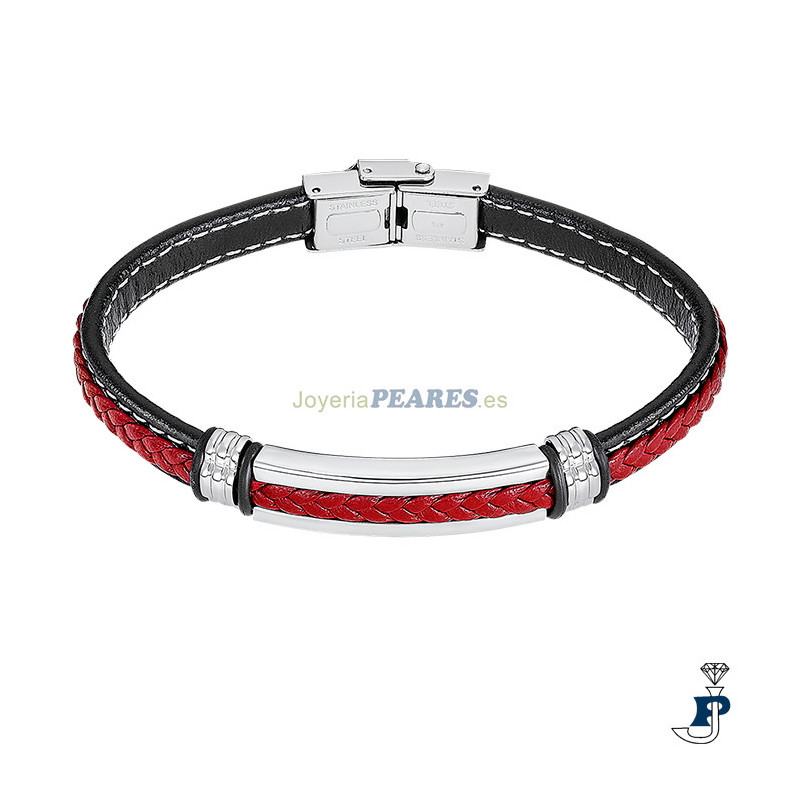 Pulsera de cuero LOTUS STYLE. - LS2638/2/2