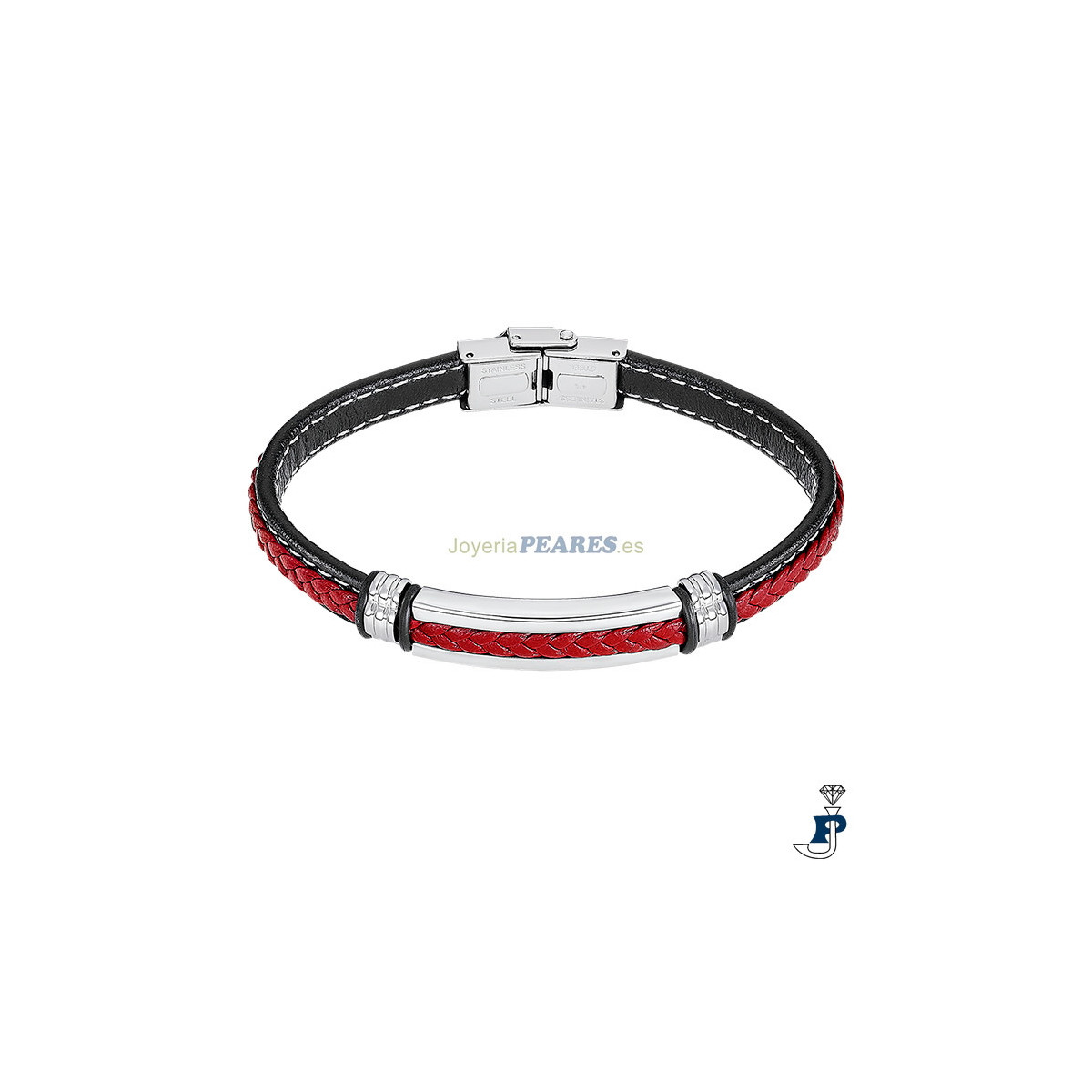 Pulsera de cuero LOTUS STYLE. - LS2638/2/2