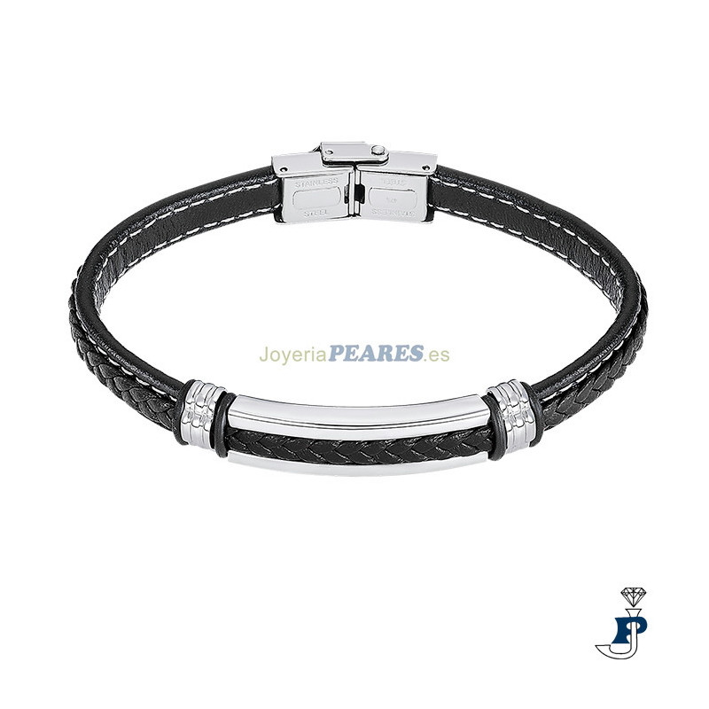 Pulsera de cuero LOTUS STYLE. - LS2638/2/1