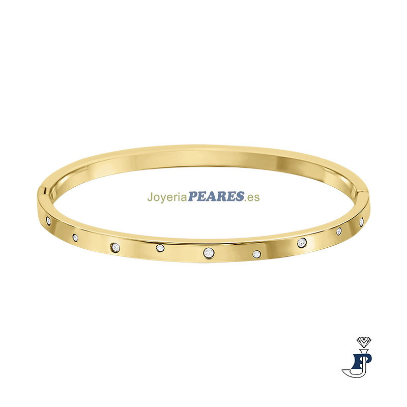 Pulsera acero chapada en Oro LOTUS STYLE. - LS2650/2/2