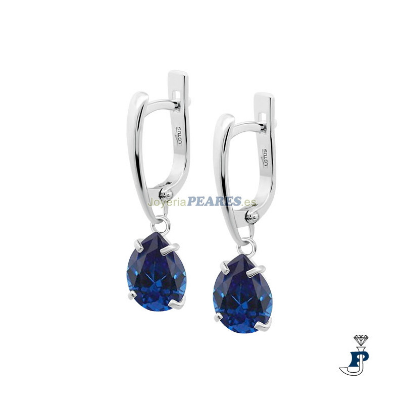 Pendientes fabricados en Plata con un baño de Oro de Lotus. - LP3809/4/3