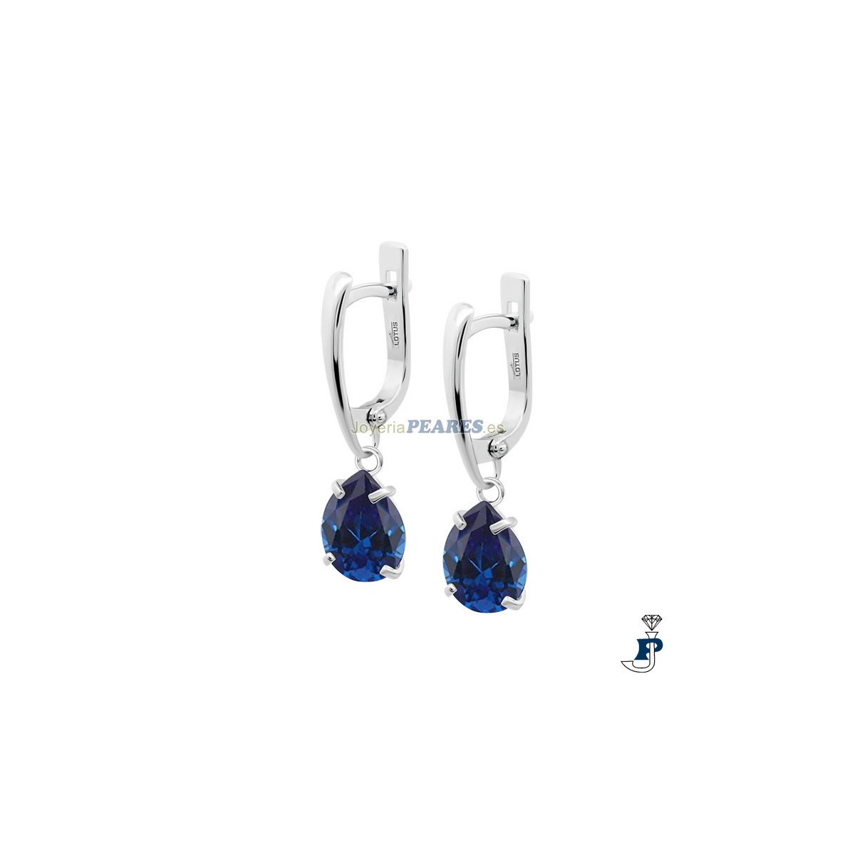 Pendientes fabricados en Plata con un baño de Oro de Lotus. - LP3809/4/3