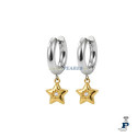 Pendientes fabricados en Acero chapada en Oro de Lotus - LS2780/4/4