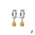 Pendientes fabricados en Acero chapada en Oro de Lotus - LS2780/4/3