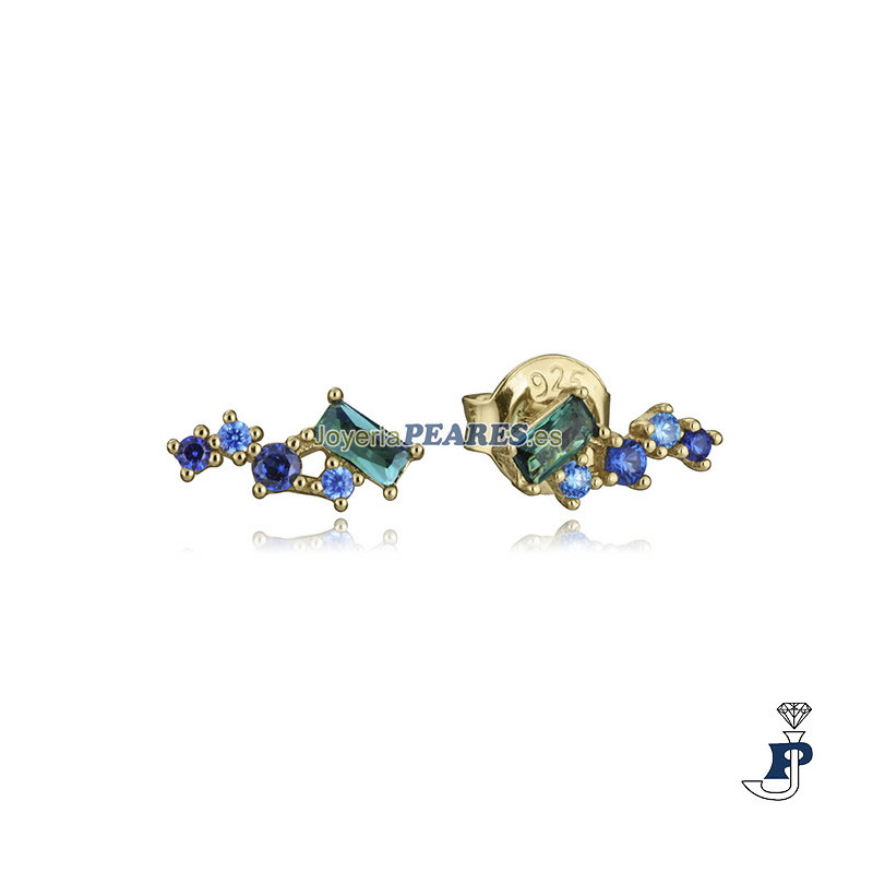 Pendientes de VICEROY en Plata 1ª Ley  (925 mls) bañado en oro. - 13239E100-32