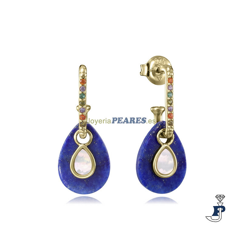 Pendientes fabricados en Plata chapada en Oro de Viceroy. - 15135E100-93