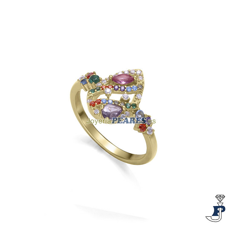 Sortija de Plata chapada en Oro de Viceroy. - 15136A016-39