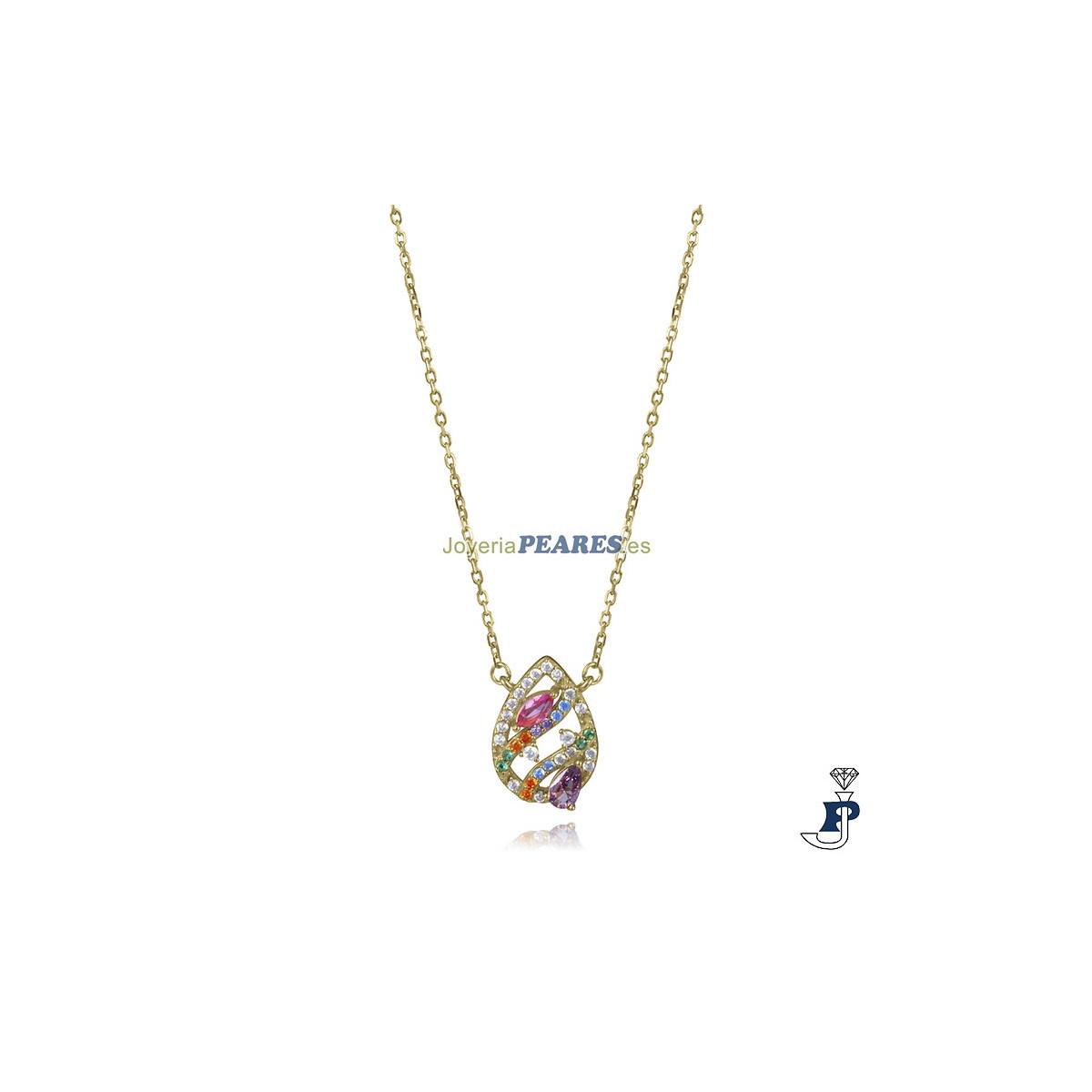 Gargantilla de Viceroy fabricada en Plata chapada en Oro. - 15136C100-39
