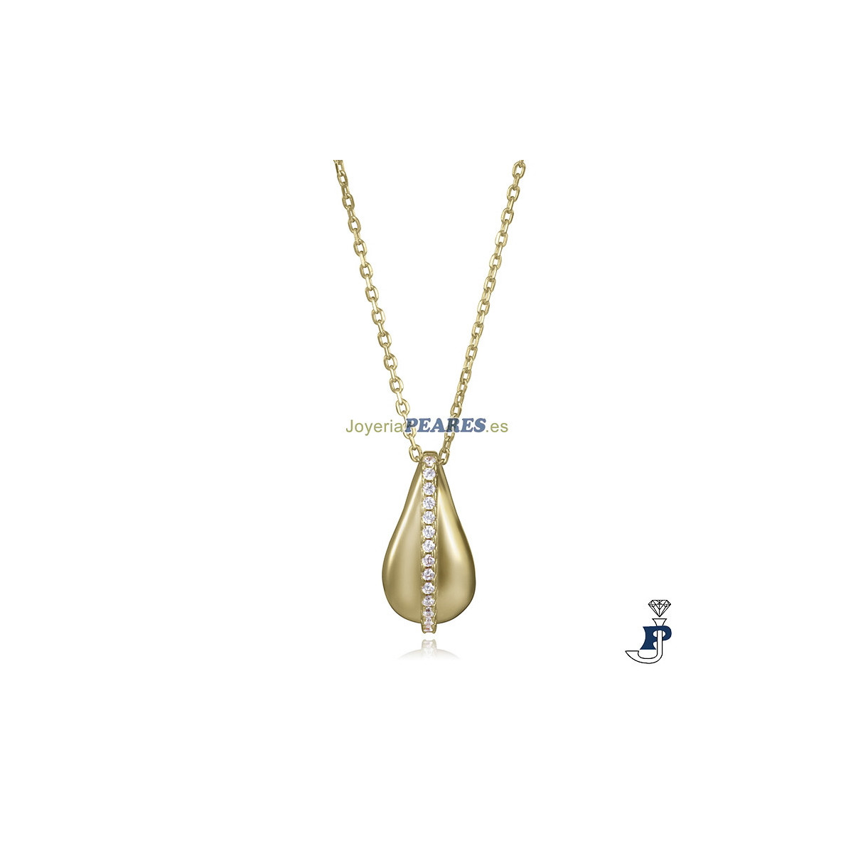 Gargantilla fabricada en Plata chapada en Oro. - 2384C100-30