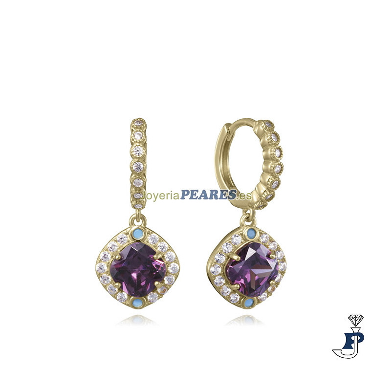 Pendientes fabricados en Plata chapada en Oro de Viceroy. - 2390E100-57