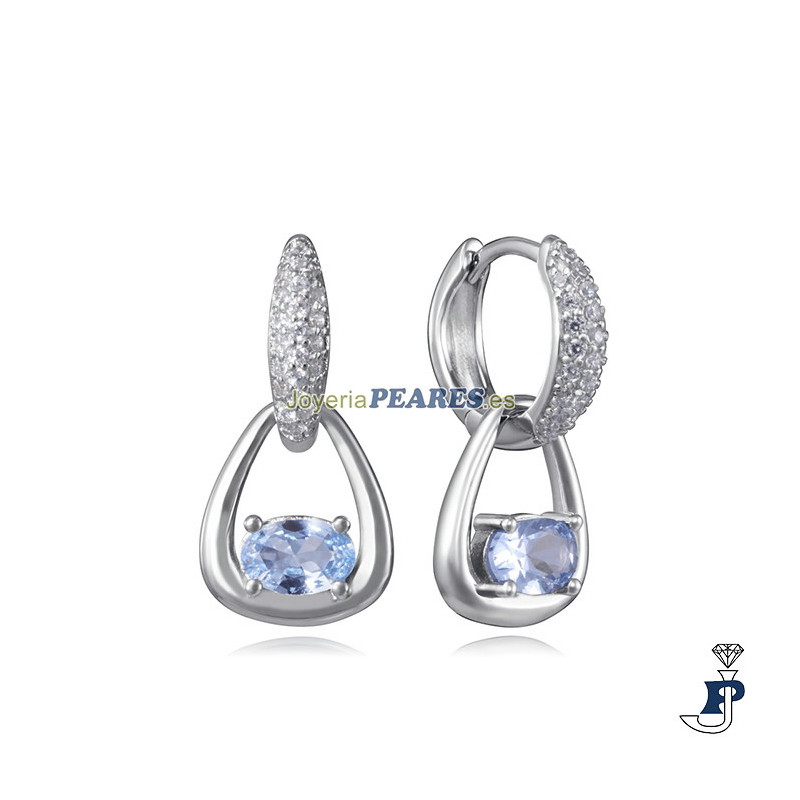 Pendientes fabricados en Plata de 1ª Ley con un baño de Rodio. - 2391E000-33